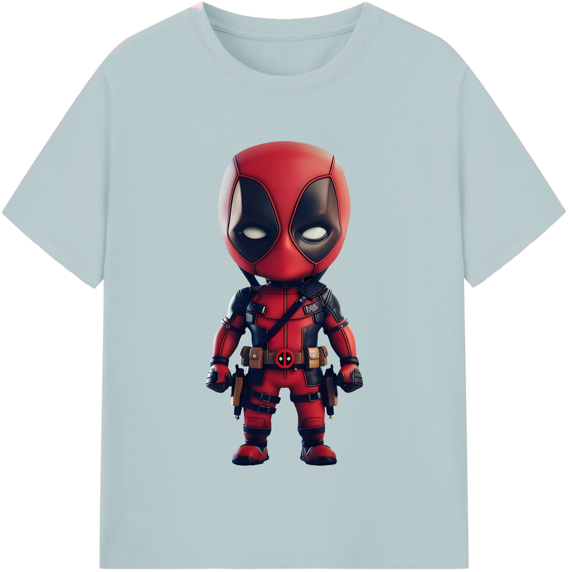 （画像用） Deadpool デッドプール 綿100％半袖Tシャツ（フロントプリント）